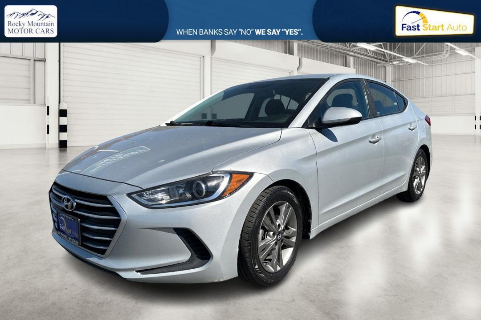 2018 Silver Hyundai Elantra Limited (5NPD84LF3JH) with an 1.8L L4 DOHC 16V engine, 6A transmission, located at 7755 State Street, Midvale, UT, 84047, (801) 753-9063, 40.610329, -111.890656 - Photo#6