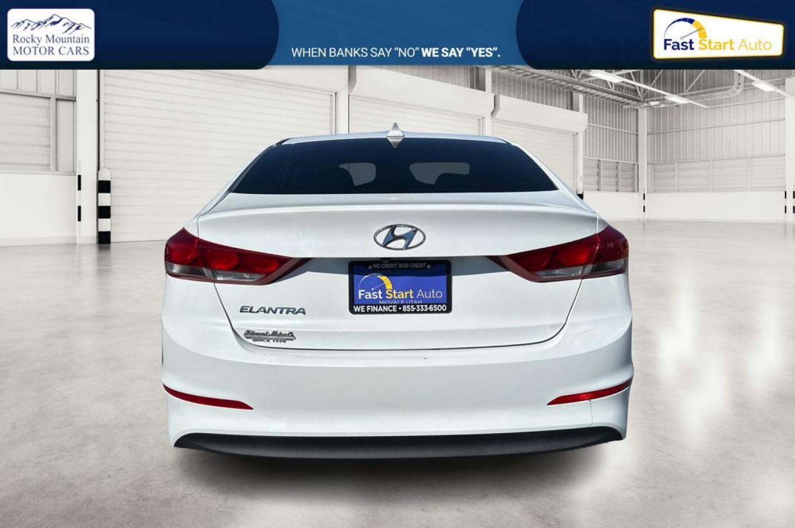 2018 White Hyundai Elantra Limited (5NPD84LF0JH) with an 1.8L L4 DOHC 16V engine, 6A transmission, located at 7755 State Street, Midvale, UT, 84047, (801) 753-9063, 40.610329, -111.890656 - Photo#3