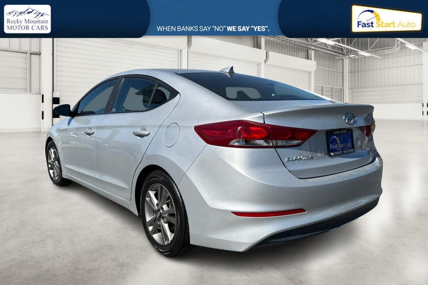 2018 Silver Hyundai Elantra Limited (5NPD84LF3JH) with an 1.8L L4 DOHC 16V engine, 6A transmission, located at 7755 State Street, Midvale, UT, 84047, (801) 753-9063, 40.610329, -111.890656 - Photo#4