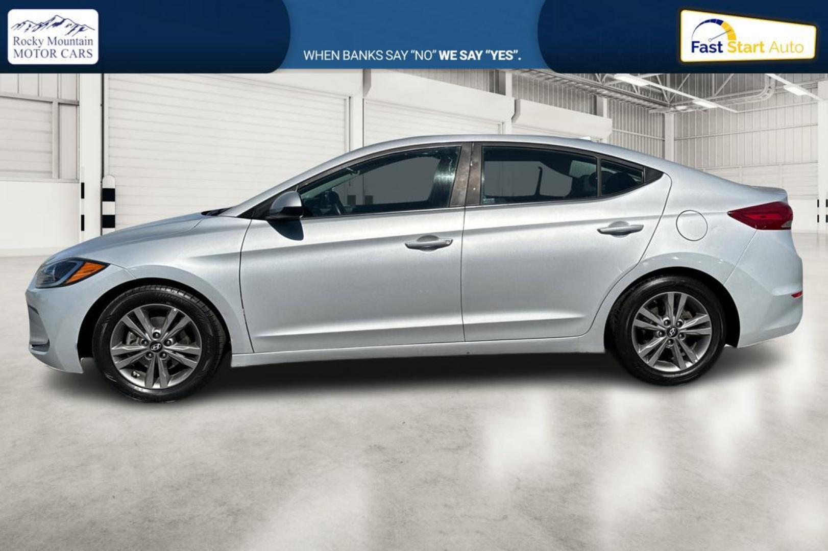 2018 Silver Hyundai Elantra Limited (5NPD84LF3JH) with an 1.8L L4 DOHC 16V engine, 6A transmission, located at 7755 State Street, Midvale, UT, 84047, (801) 753-9063, 40.610329, -111.890656 - Photo#5