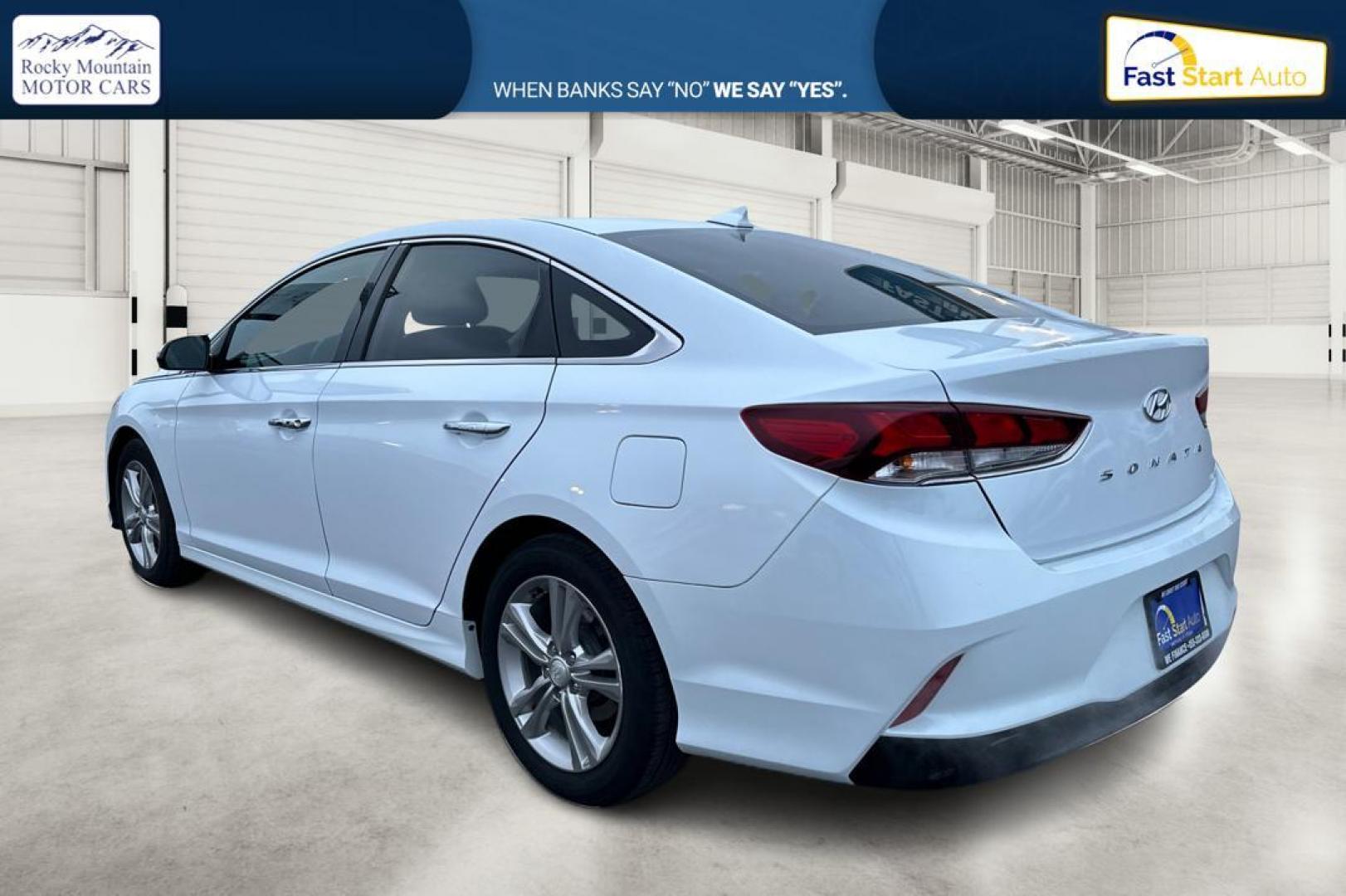 2018 White Hyundai Sonata Sport (5NPE34AF1JH) with an 2.4L L4 DOHC 16V engine, 6A transmission, located at 7755 State Street, Midvale, UT, 84047, (801) 753-9063, 40.610329, -111.890656 - Photo#5