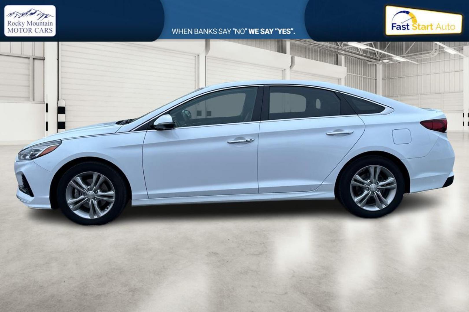 2018 White Hyundai Sonata Sport (5NPE34AF1JH) with an 2.4L L4 DOHC 16V engine, 6A transmission, located at 7755 State Street, Midvale, UT, 84047, (801) 753-9063, 40.610329, -111.890656 - Photo#6