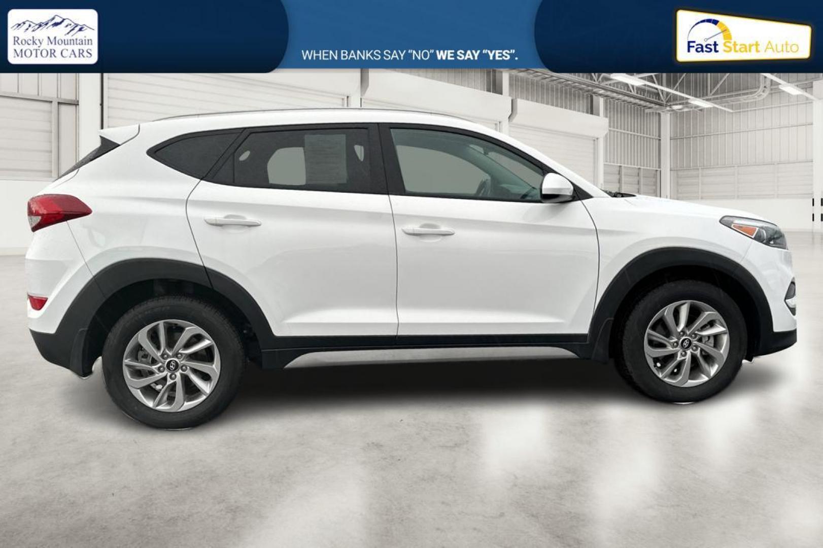 2018 White Hyundai Tucson SE (KM8J33A48JU) with an 2.0L L4 DOHC 16V engine, 6A transmission, located at 7755 State Street, Midvale, UT, 84047, (801) 753-9063, 40.610329, -111.890656 - Photo#1