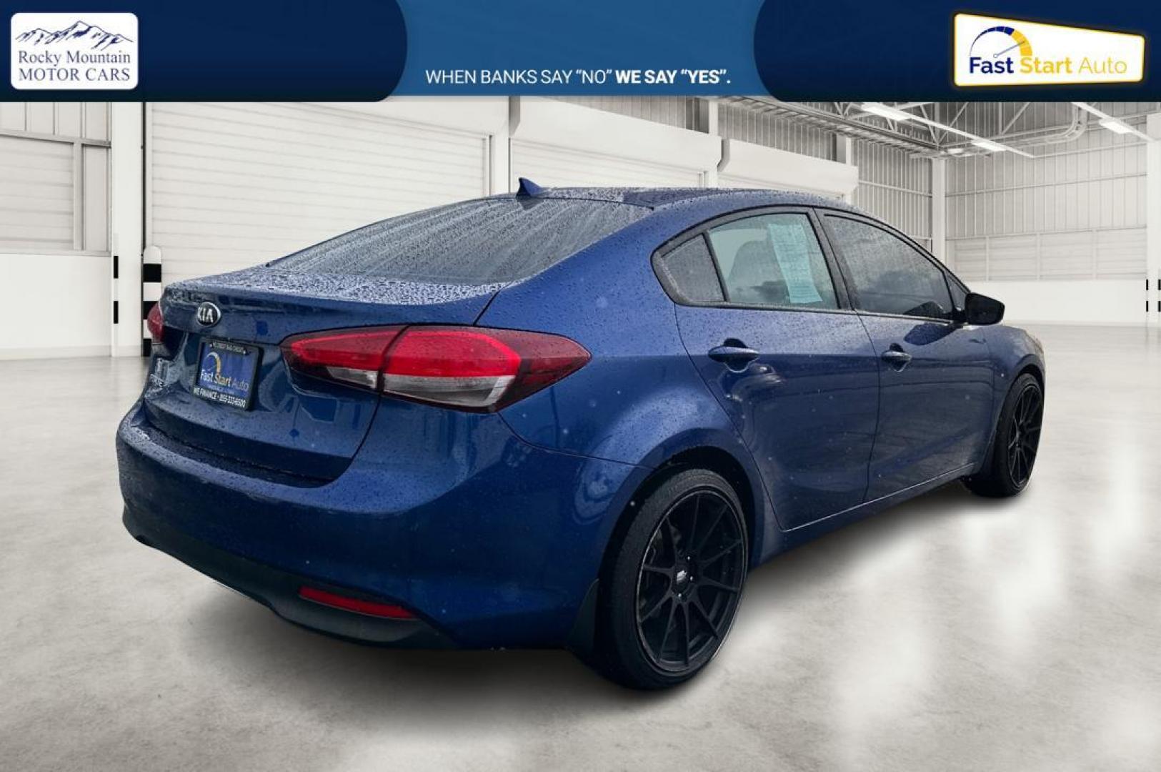 2018 Blue Kia Forte LX 6M (3KPFK4A77JE) with an 2.0L L4 DOHC 16V engine, 6M transmission, located at 7755 State Street, Midvale, UT, 84047, (801) 753-9063, 40.610329, -111.890656 - Photo#2