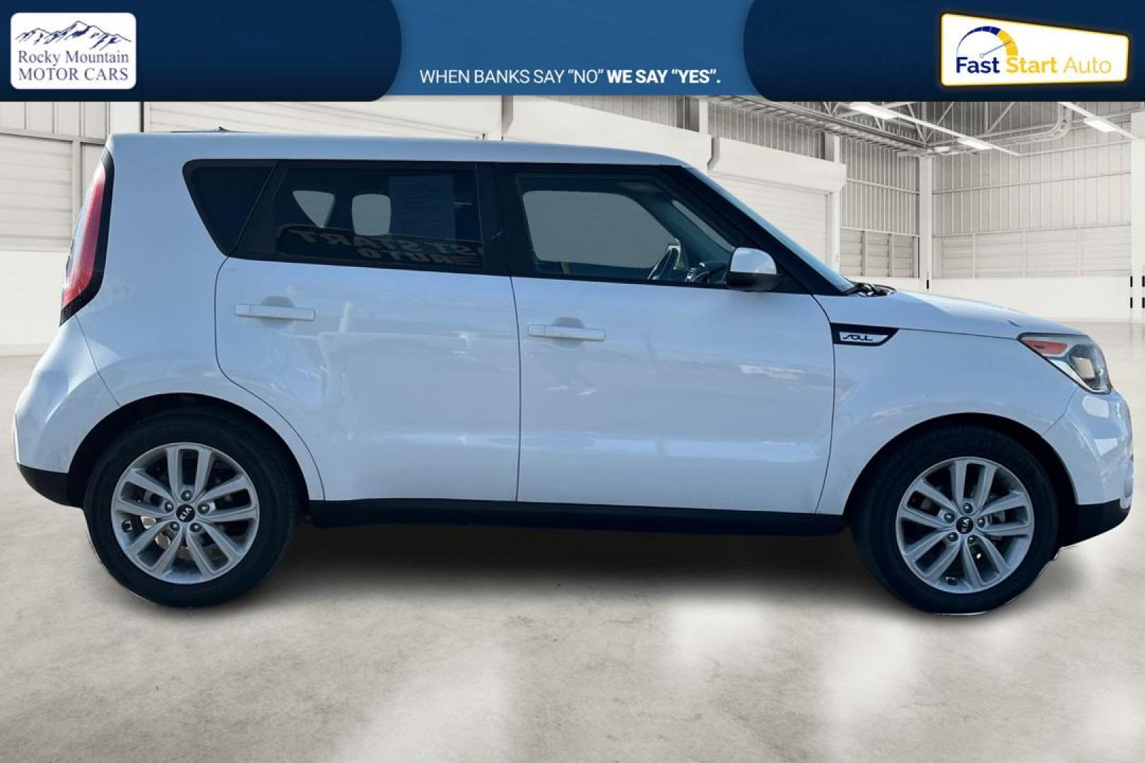 2018 White Kia Soul + (KNDJP3A56J7) with an 2.0L L4 DOHC 16V engine, 6A transmission, located at 7755 State Street, Midvale, UT, 84047, (801) 753-9063, 40.610329, -111.890656 - Photo#1
