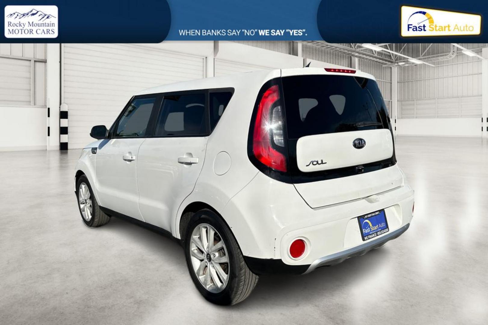 2018 White Kia Soul + (KNDJP3A56J7) with an 2.0L L4 DOHC 16V engine, 6A transmission, located at 7755 State Street, Midvale, UT, 84047, (801) 753-9063, 40.610329, -111.890656 - Photo#5