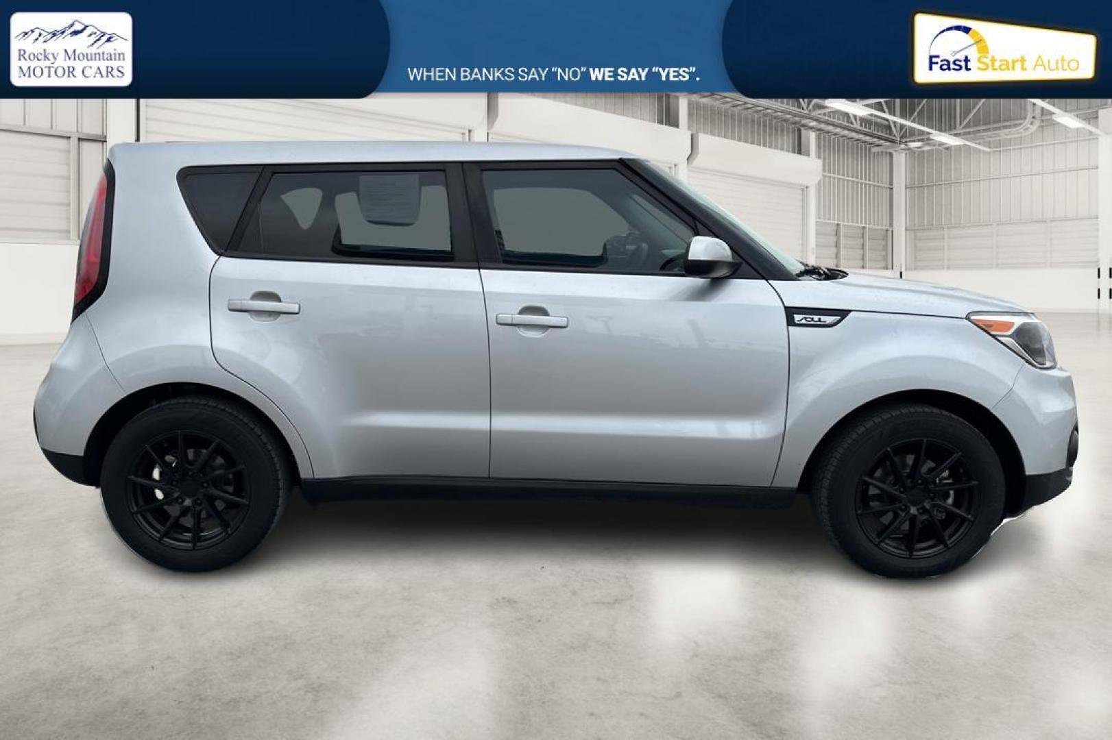 2018 Silver Kia Soul Base 6M (KNDJN2A24J7) with an 1.6L L4 DOHC 16V engine, 6M transmission, located at 7755 State Street, Midvale, UT, 84047, (801) 753-9063, 40.610329, -111.890656 - Photo#1