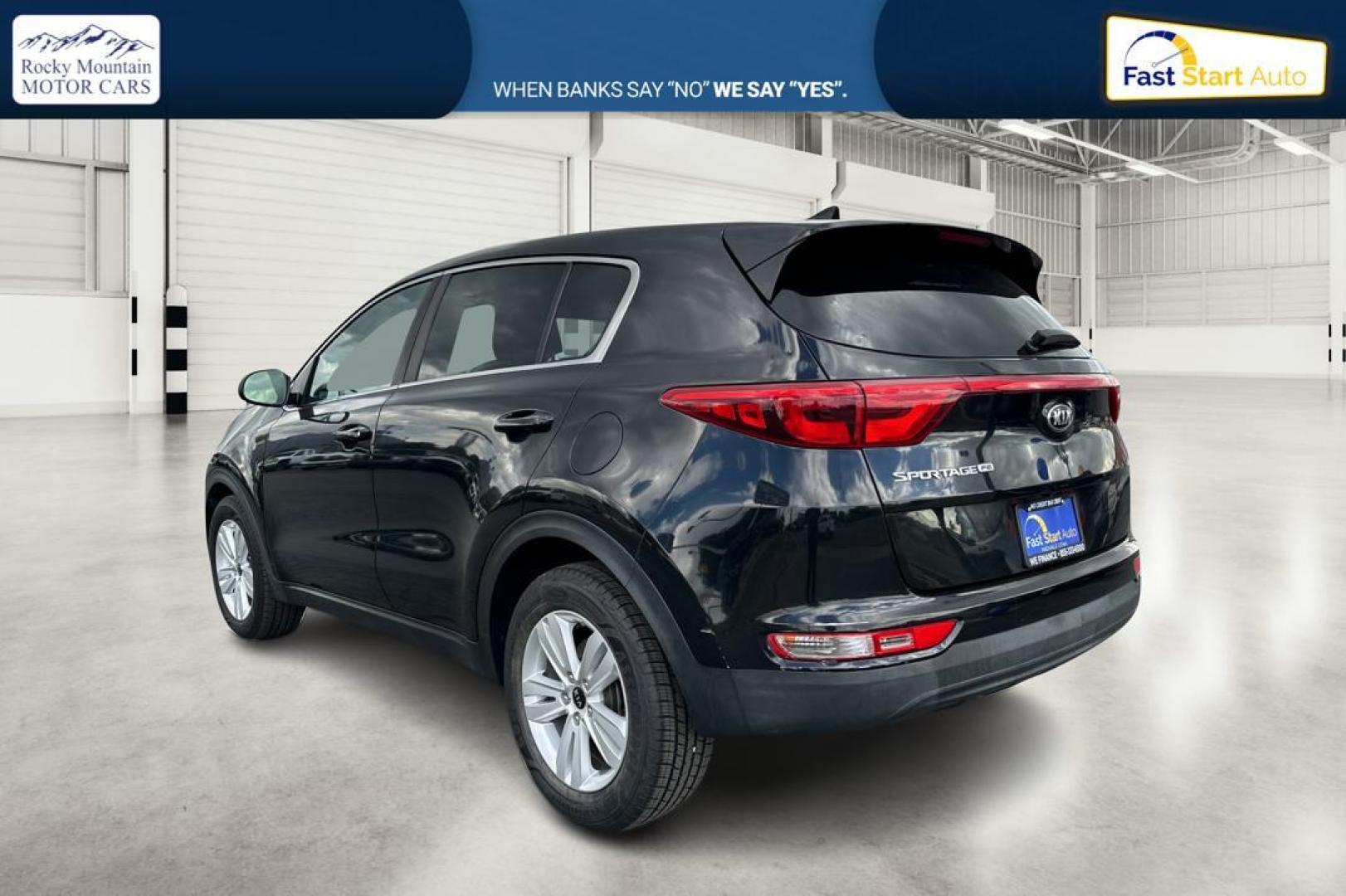 2018 Black Kia Sportage LX FWD (KNDPM3AC4J7) with an 2.4L V6 DOHC 24V engine, 6A transmission, located at 7755 State Street, Midvale, UT, 84047, (801) 753-9063, 40.610329, -111.890656 - Photo#5