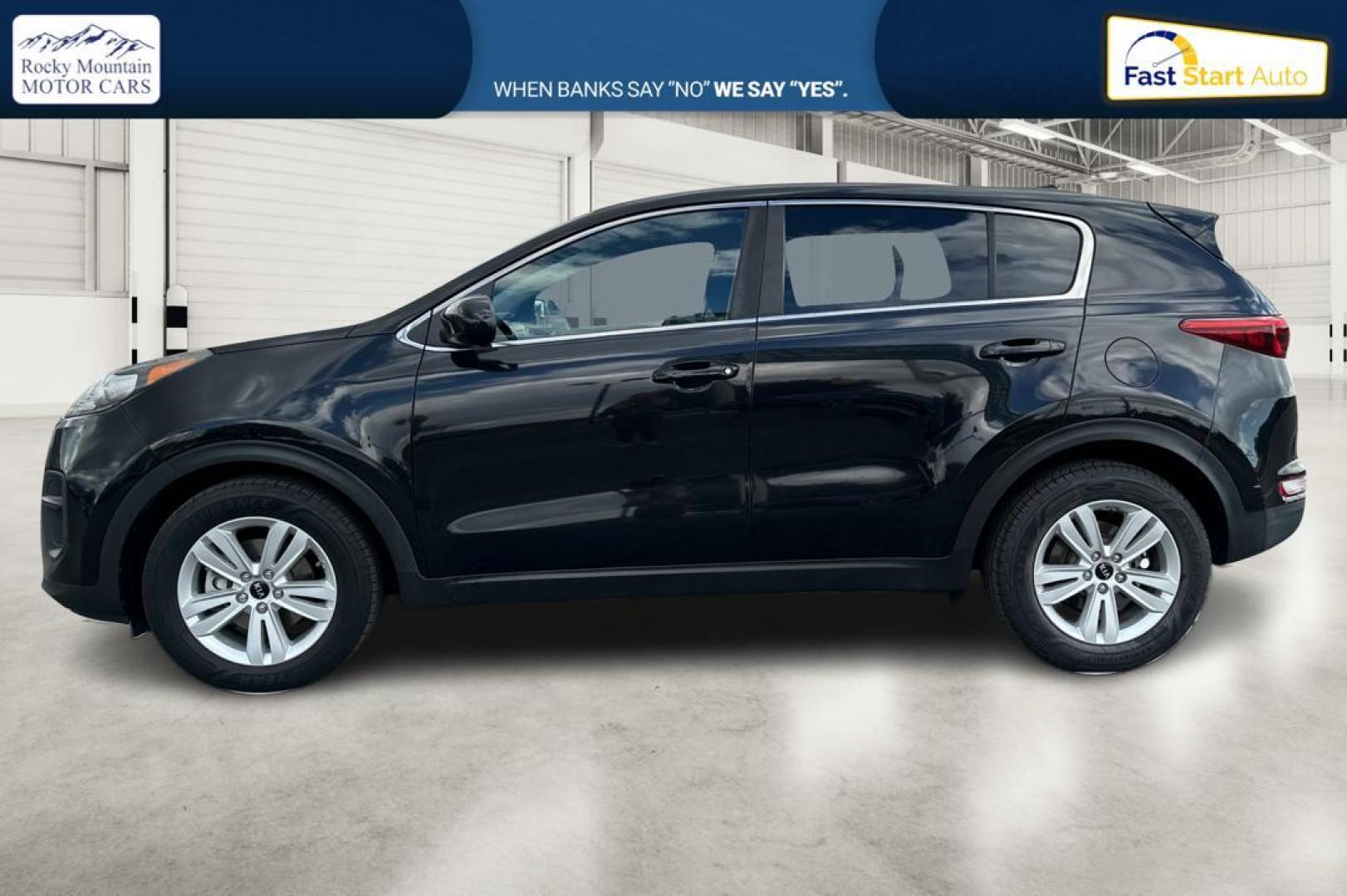 2018 Black Kia Sportage LX FWD (KNDPM3AC4J7) with an 2.4L V6 DOHC 24V engine, 6A transmission, located at 7755 State Street, Midvale, UT, 84047, (801) 753-9063, 40.610329, -111.890656 - Photo#6
