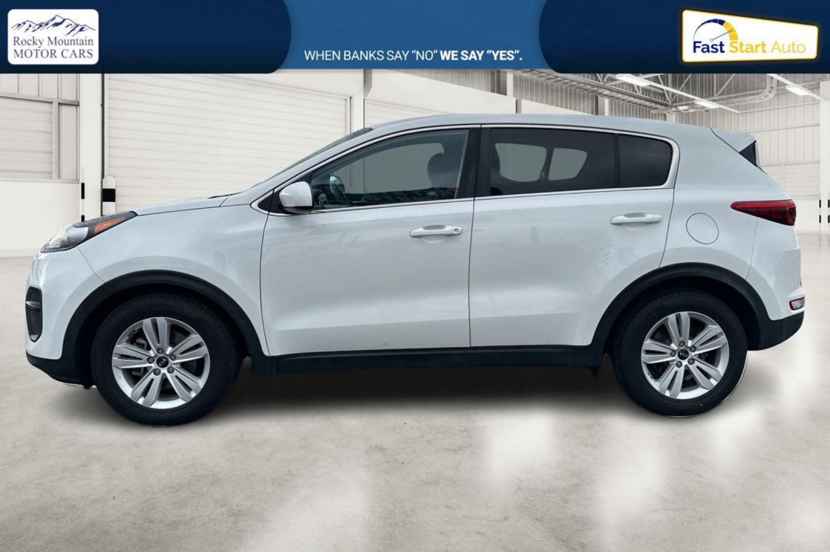 2018 White Kia Sportage LX FWD (KNDPM3AC7J7) with an 2.4L V6 DOHC 24V engine, 6A transmission, located at 7755 State Street, Midvale, UT, 84047, (801) 753-9063, 40.610329, -111.890656 - Photo#6