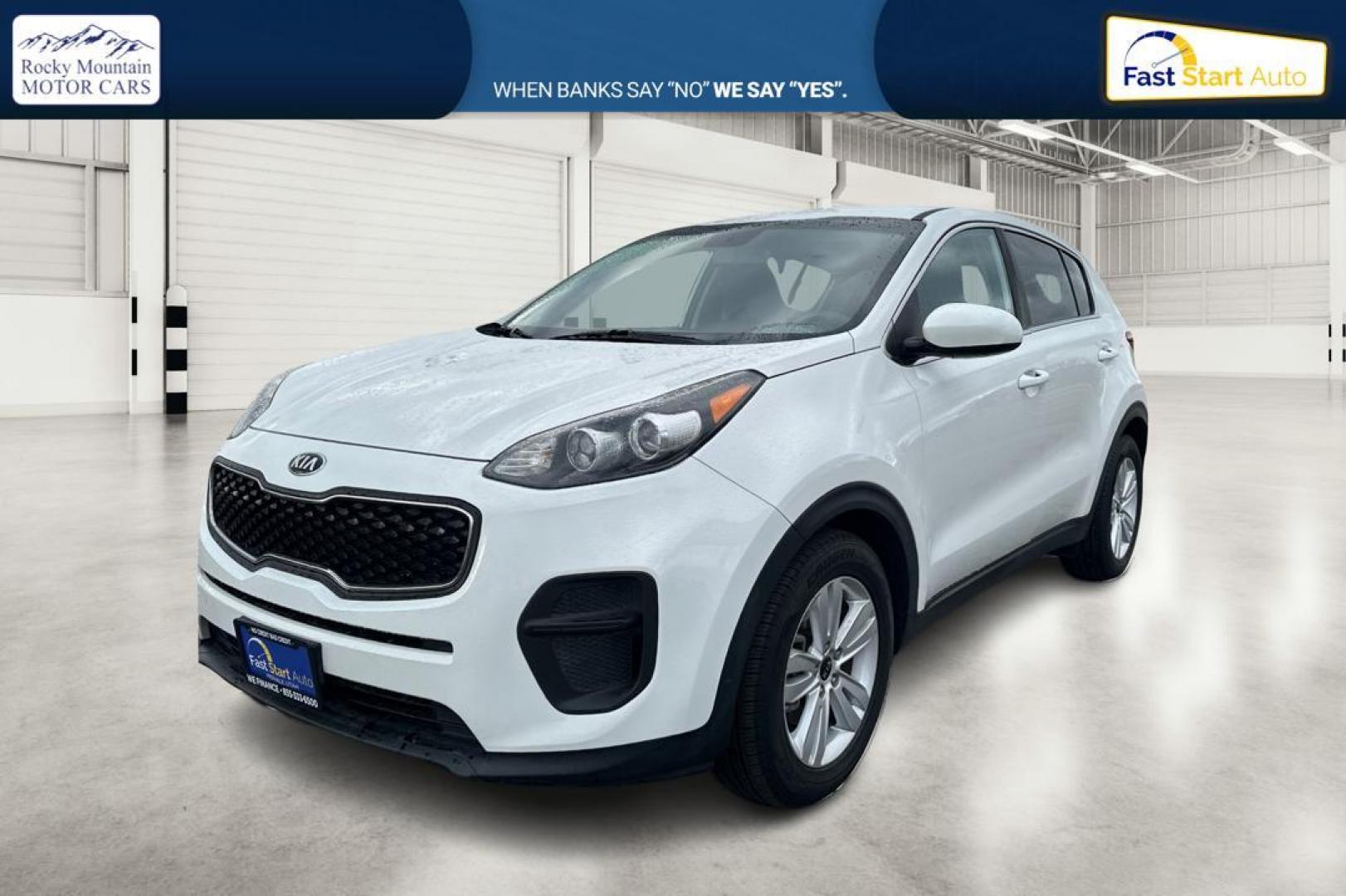 2018 White Kia Sportage LX FWD (KNDPM3AC7J7) with an 2.4L V6 DOHC 24V engine, 6A transmission, located at 7755 State Street, Midvale, UT, 84047, (801) 753-9063, 40.610329, -111.890656 - Photo#8