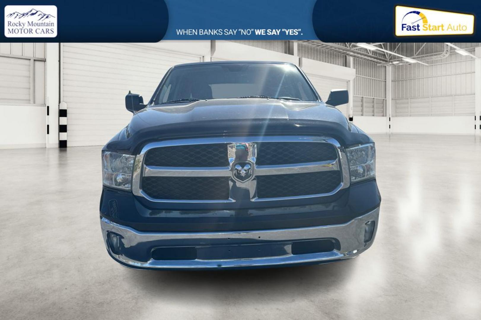 2018 Black RAM 1500 SLT Crew Cab SWB 4WD (1C6RR7LT4JS) with an 5.7L V8 OHV 16V engine, 8A transmission, located at 7755 State Street, Midvale, UT, 84047, (801) 753-9063, 40.610329, -111.890656 - Photo#9
