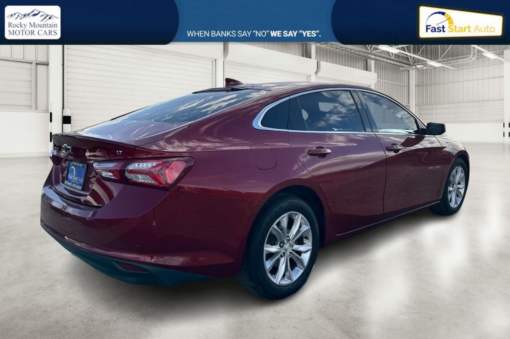 2019 Red Chevrolet Malibu LT (1G1ZD5ST9KF) with an 1.5L L4 DOHC 16V engine, 6A transmission, located at 7755 State Street, Midvale, UT, 84047, (801) 753-9063, 40.610329, -111.890656 - Photo#2