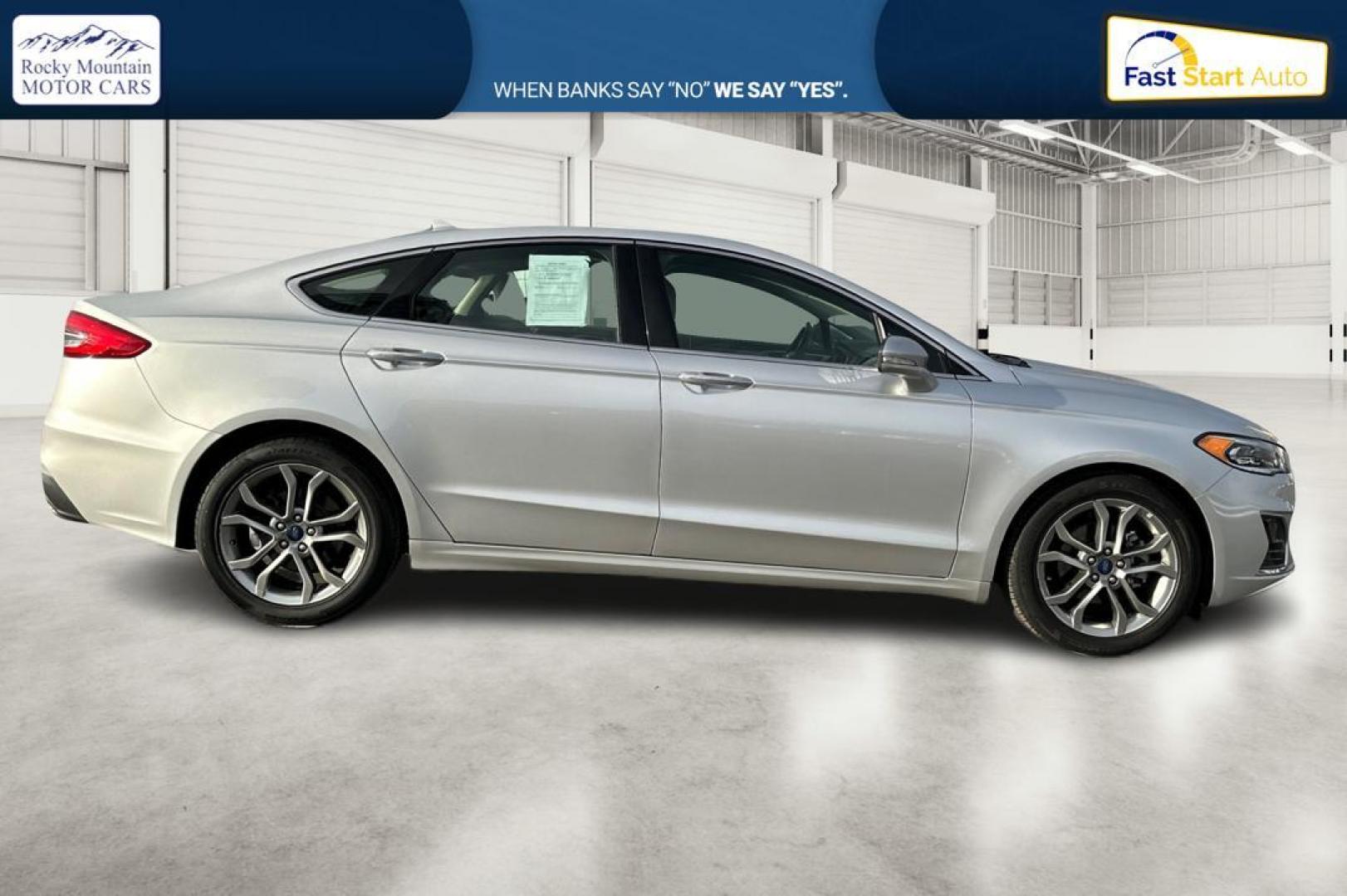 2019 Silver Ford Fusion SEL (3FA6P0CD1KR) with an 1.5L L4 DOHC 16V engine, 6A transmission, located at 7755 State Street, Midvale, UT, 84047, (801) 753-9063, 40.610329, -111.890656 - Photo#1