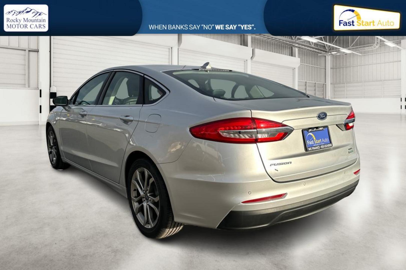 2019 Silver Ford Fusion SEL (3FA6P0CD1KR) with an 1.5L L4 DOHC 16V engine, 6A transmission, located at 7755 State Street, Midvale, UT, 84047, (801) 753-9063, 40.610329, -111.890656 - Photo#5