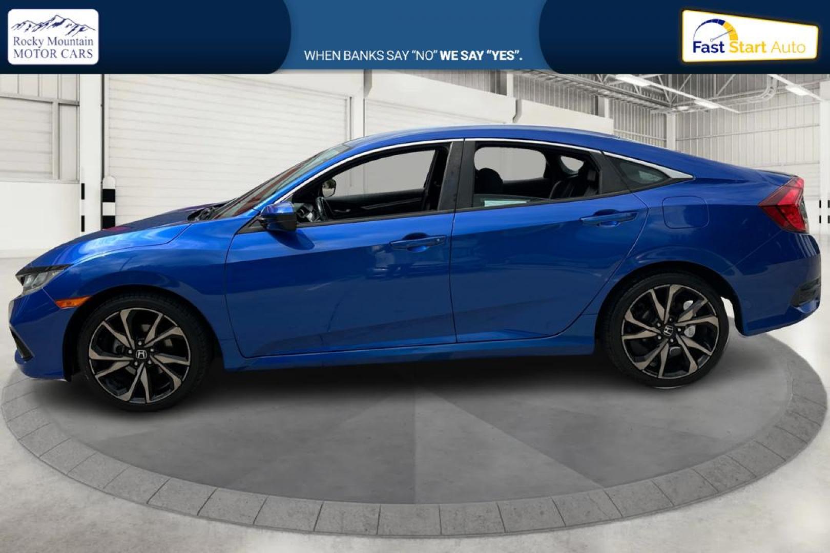 2019 Blue Honda Civic EX Honda Sensing Sedan CVT (2HGFC2F89KH) with an 2.0L L4 DOHC 16V engine, CVT transmission, located at 767 S State Road, Pleasant Grove, UT, 84062, (801) 785-1058, 40.354839, -111.736687 - Photo#5