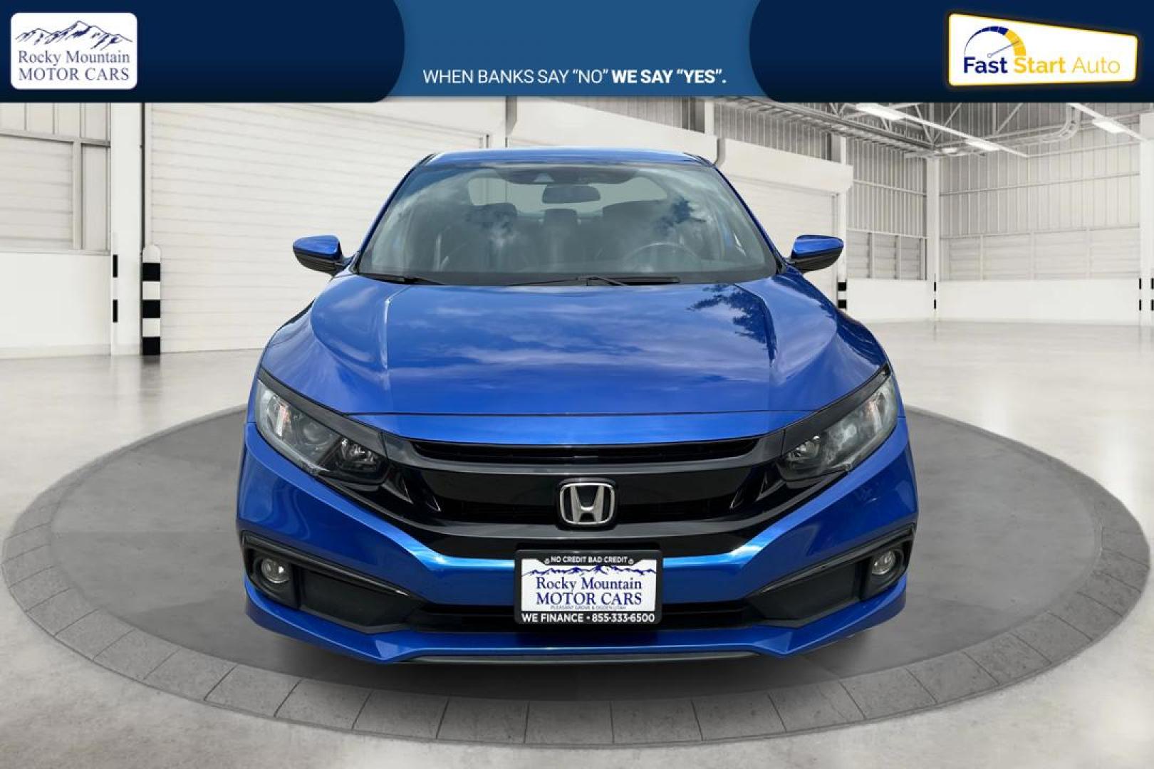2019 Blue Honda Civic EX Honda Sensing Sedan CVT (2HGFC2F89KH) with an 2.0L L4 DOHC 16V engine, CVT transmission, located at 767 S State Road, Pleasant Grove, UT, 84062, (801) 785-1058, 40.354839, -111.736687 - Photo#7