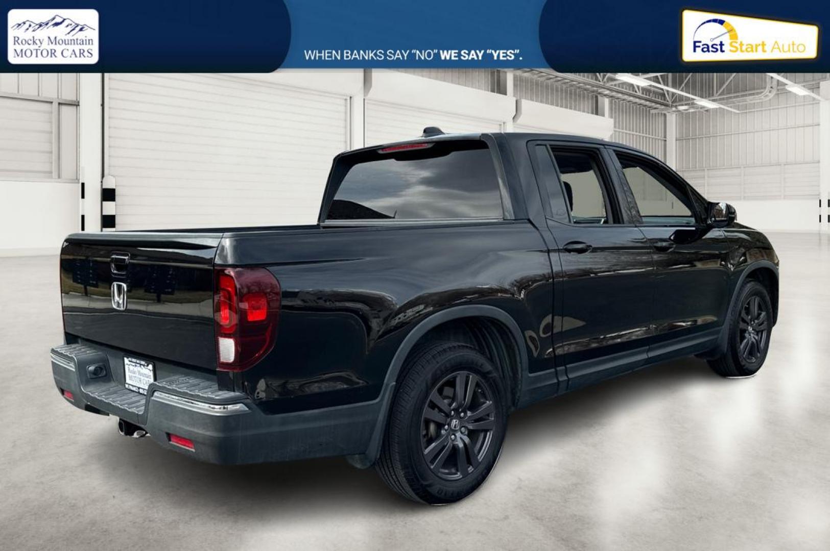 2019 Black Honda Ridgeline Sport (5FPYK2F15KB) with an 3.5L V6 SOHC 24V engine, 6A transmission, located at 7755 State Street, Midvale, UT, 84047, (801) 753-9063, 40.610329, -111.890656 - Photo#2