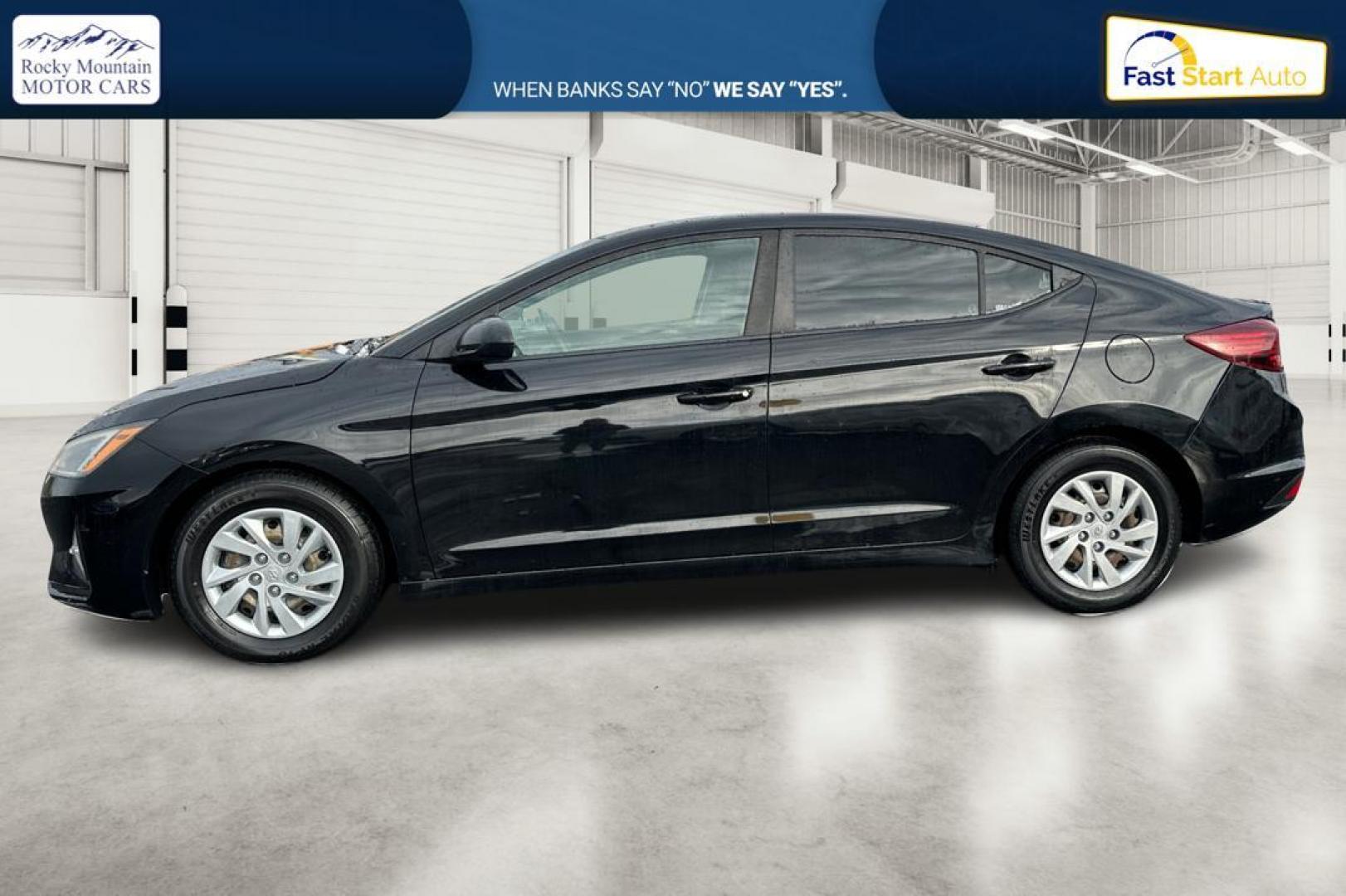 2019 Black Hyundai Elantra SE 6AT (KMHD74LF7KU) with an 1.8L L4 DOHC 16V engine, 6A transmission, located at 7755 State Street, Midvale, UT, 84047, (801) 753-9063, 40.610329, -111.890656 - Photo#6