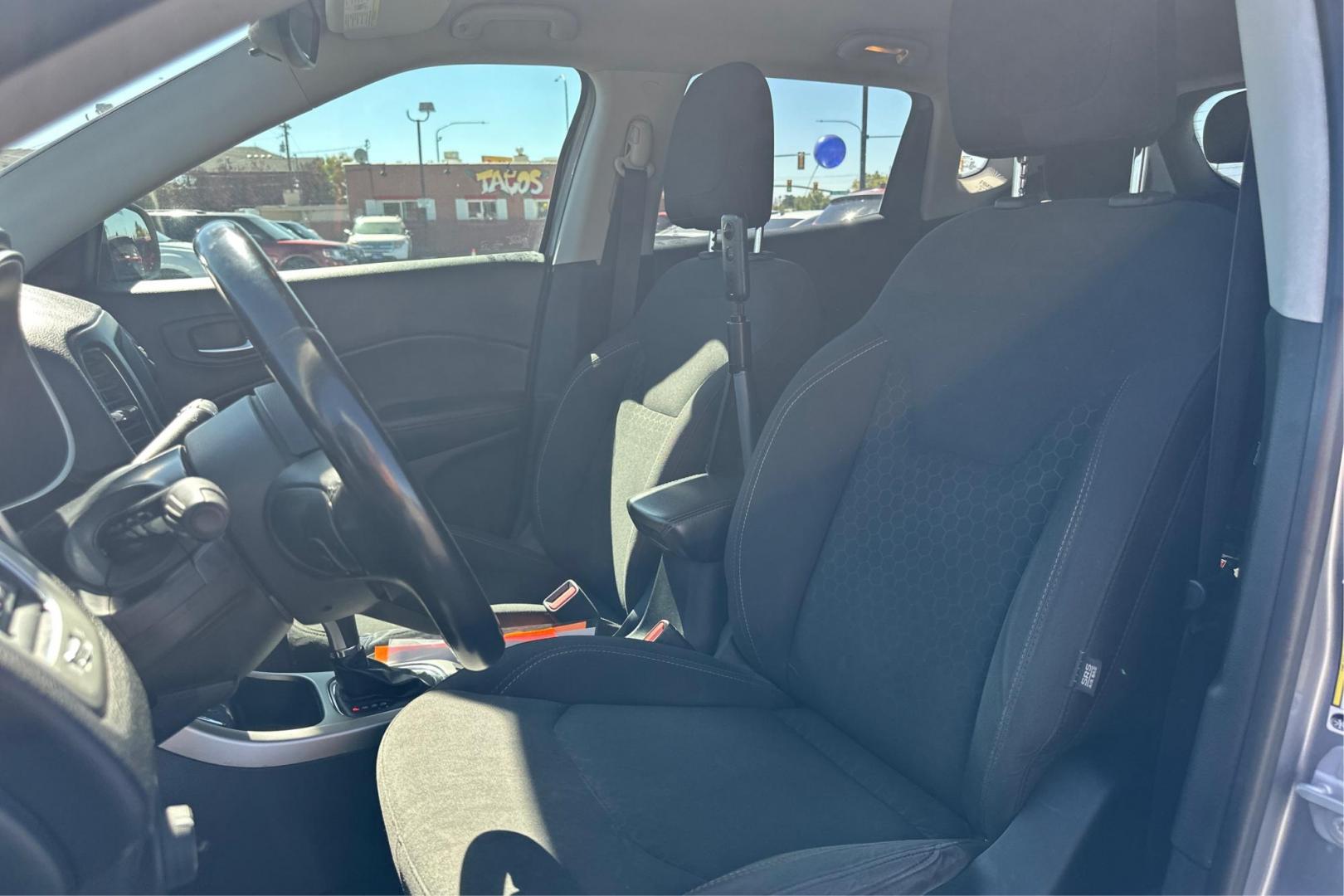 2019 Silver Jeep Compass Sport FWD (3C4NJCAB8KT) with an 2.4L L4 DOHC 16V engine, Automatic, 9-Spd transmission, located at 7755 State Street, Midvale, UT, 84047, (801) 753-9063, 40.610329, -111.890656 - Photo#11