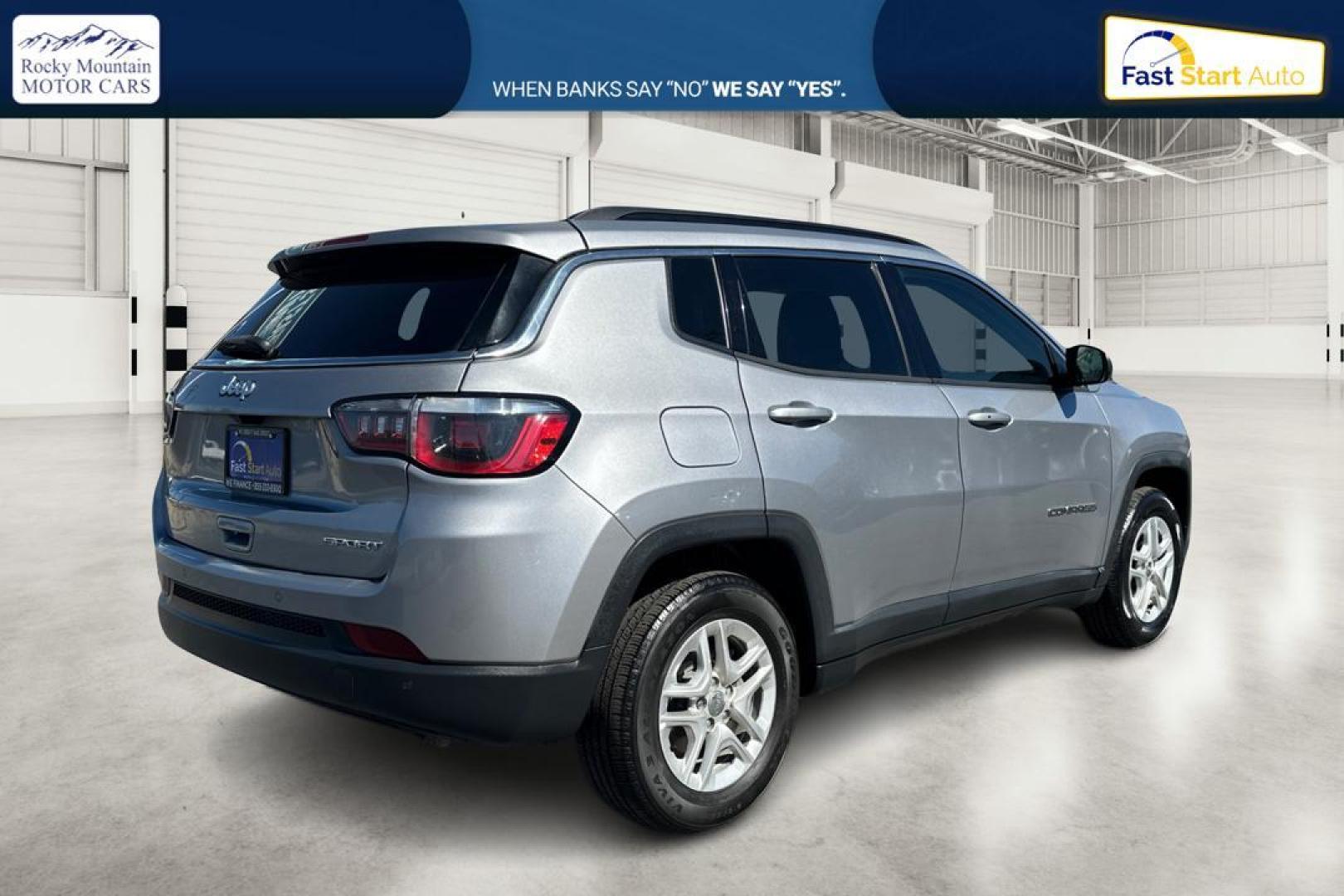 2019 Silver Jeep Compass Sport FWD (3C4NJCAB8KT) with an 2.4L L4 DOHC 16V engine, Automatic, 9-Spd transmission, located at 7755 State Street, Midvale, UT, 84047, (801) 753-9063, 40.610329, -111.890656 - Photo#2