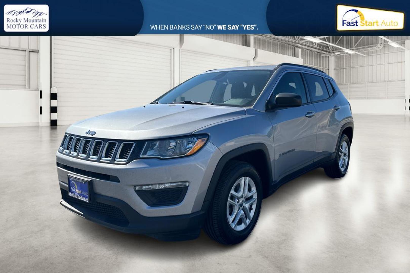 2019 Silver Jeep Compass Sport FWD (3C4NJCAB8KT) with an 2.4L L4 DOHC 16V engine, Automatic, 9-Spd transmission, located at 7755 State Street, Midvale, UT, 84047, (801) 753-9063, 40.610329, -111.890656 - Photo#6