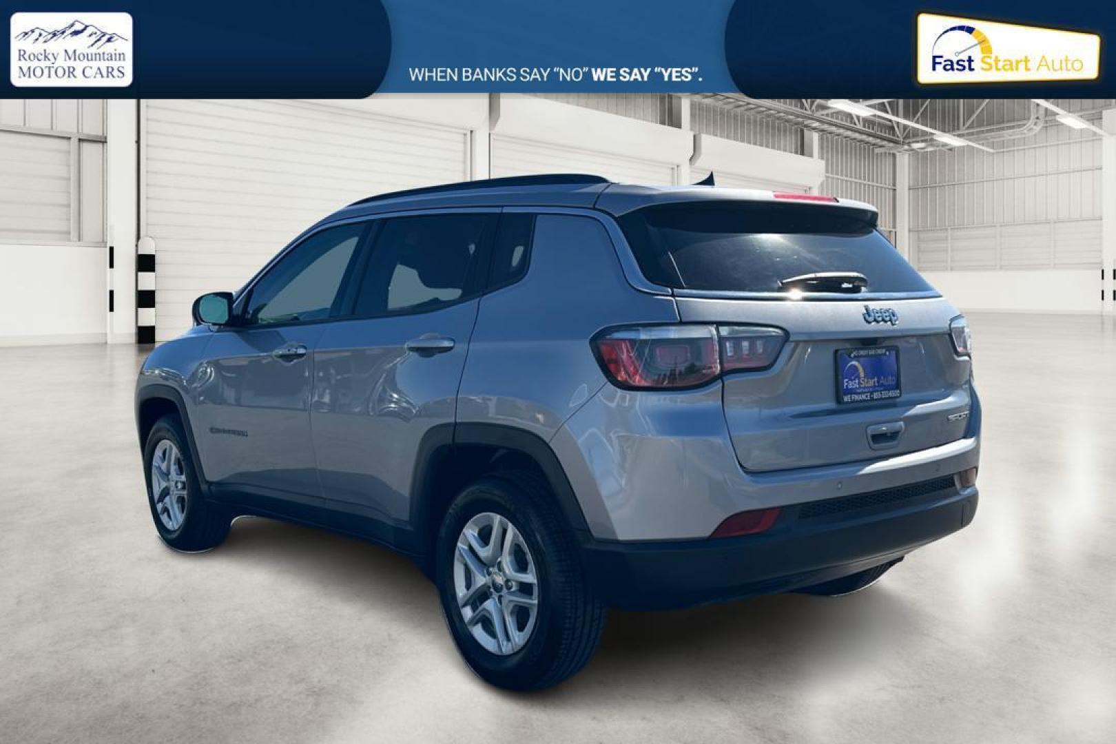 2019 Silver Jeep Compass Sport FWD (3C4NJCAB8KT) with an 2.4L L4 DOHC 16V engine, Automatic, 9-Spd transmission, located at 7755 State Street, Midvale, UT, 84047, (801) 753-9063, 40.610329, -111.890656 - Photo#4