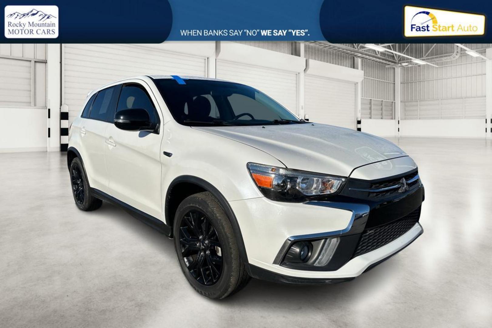 2019 White Mitsubishi Outlander Sport 2.0 ES 5M (JA4AP3AU3KU) with an 2.0L L4 DOHC 16V engine, 5M transmission, located at 7755 State Street, Midvale, UT, 84047, (801) 753-9063, 40.610329, -111.890656 - Photo#0