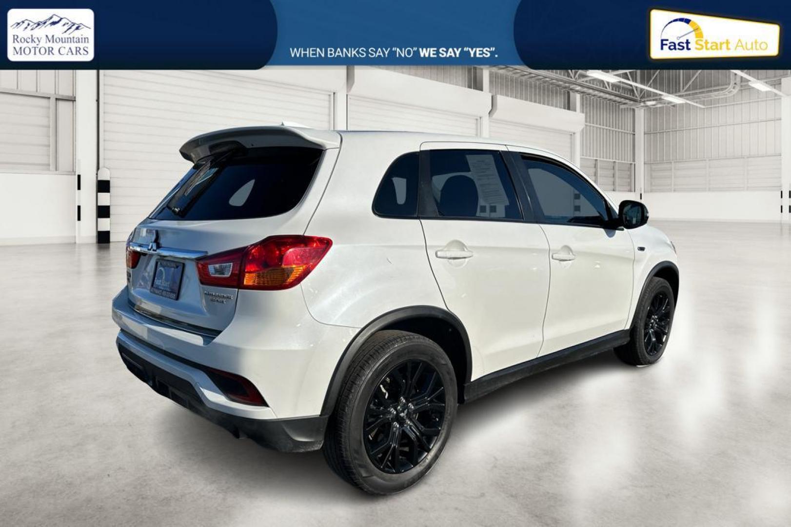 2019 White Mitsubishi Outlander Sport 2.0 ES 5M (JA4AP3AU3KU) with an 2.0L L4 DOHC 16V engine, 5M transmission, located at 7755 State Street, Midvale, UT, 84047, (801) 753-9063, 40.610329, -111.890656 - Photo#2