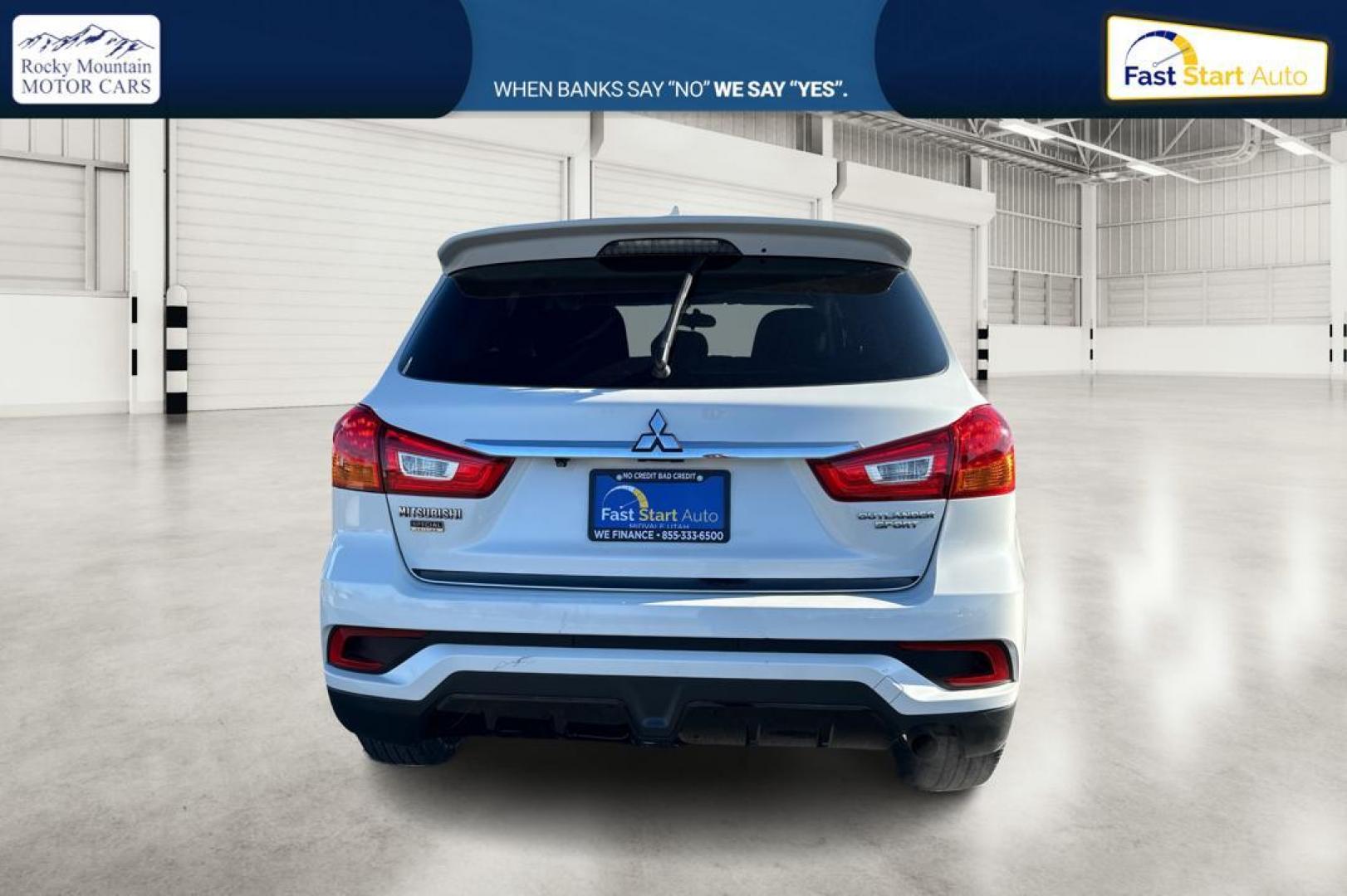 2019 White Mitsubishi Outlander Sport 2.0 ES 5M (JA4AP3AU3KU) with an 2.0L L4 DOHC 16V engine, 5M transmission, located at 7755 State Street, Midvale, UT, 84047, (801) 753-9063, 40.610329, -111.890656 - Photo#4
