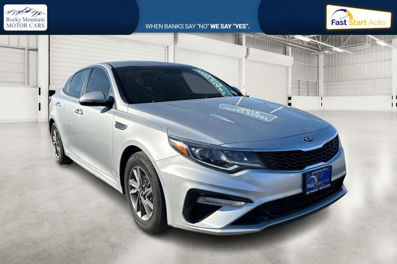 2020 Silver Kia Optima LX (5XXGT4L35LG) with an 2.4L L4 DOHC 16V engine, 6A transmission, located at 7755 State Street, Midvale, UT, 84047, (801) 753-9063, 40.610329, -111.890656 - Photo#0