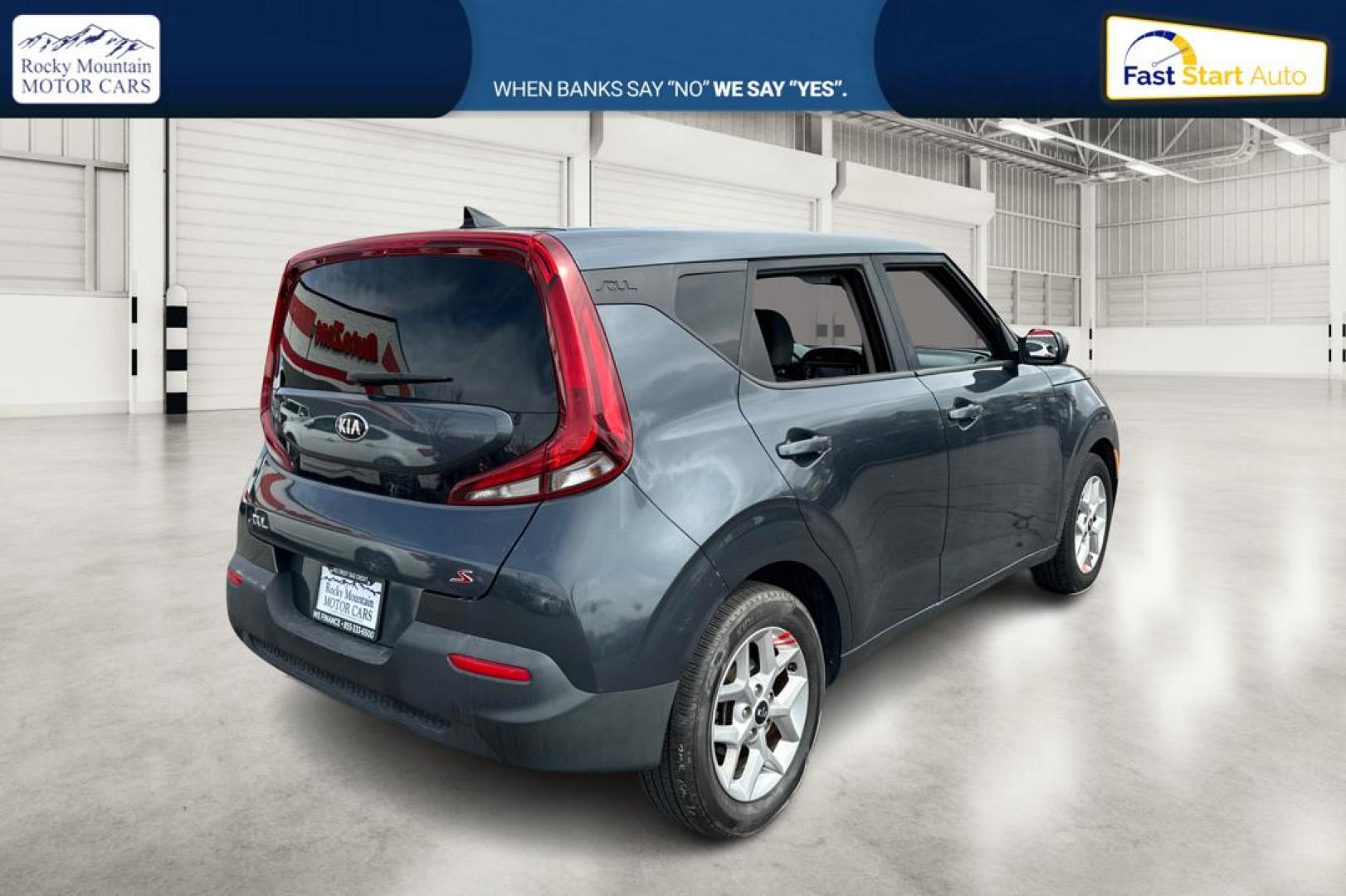 2020 Black Kia Soul S (KNDJ23AU5L7) with an 2.0L L4 DOHC 16V engine, CVT transmission, located at 767 S State Road, Pleasant Grove, UT, 84062, (801) 785-1058, 40.354839, -111.736687 - Photo#2