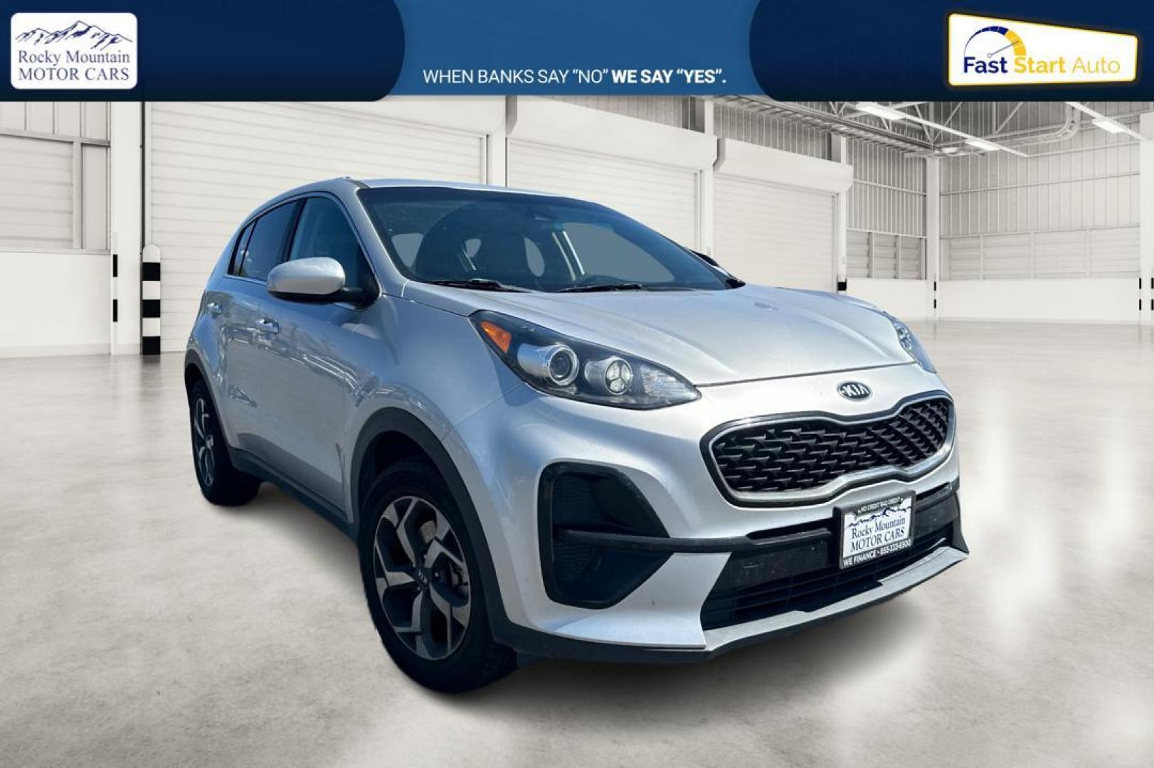 2020 Silver Kia Sportage LX FWD (KNDPM3AC5L7) with an 2.4L V6 DOHC 24V engine, 6A transmission, located at 7755 State Street, Midvale, UT, 84047, (801) 753-9063, 40.610329, -111.890656 - Photo#0