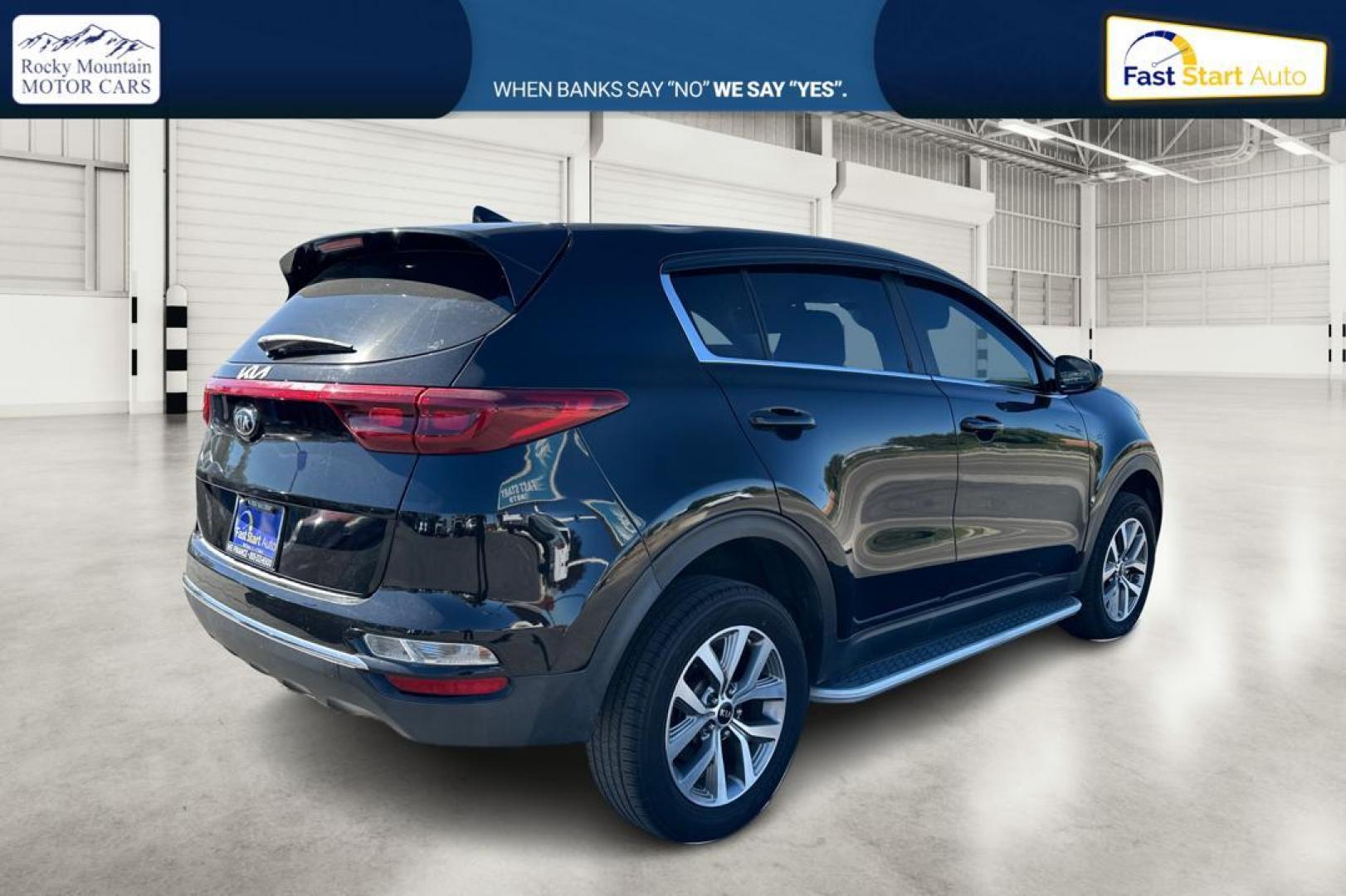 2020 Black Kia Sportage LX FWD (KNDPM3AC5L7) with an 2.4L V6 DOHC 24V engine, 6A transmission, located at 7755 State Street, Midvale, UT, 84047, (801) 753-9063, 40.610329, -111.890656 - Photo#2