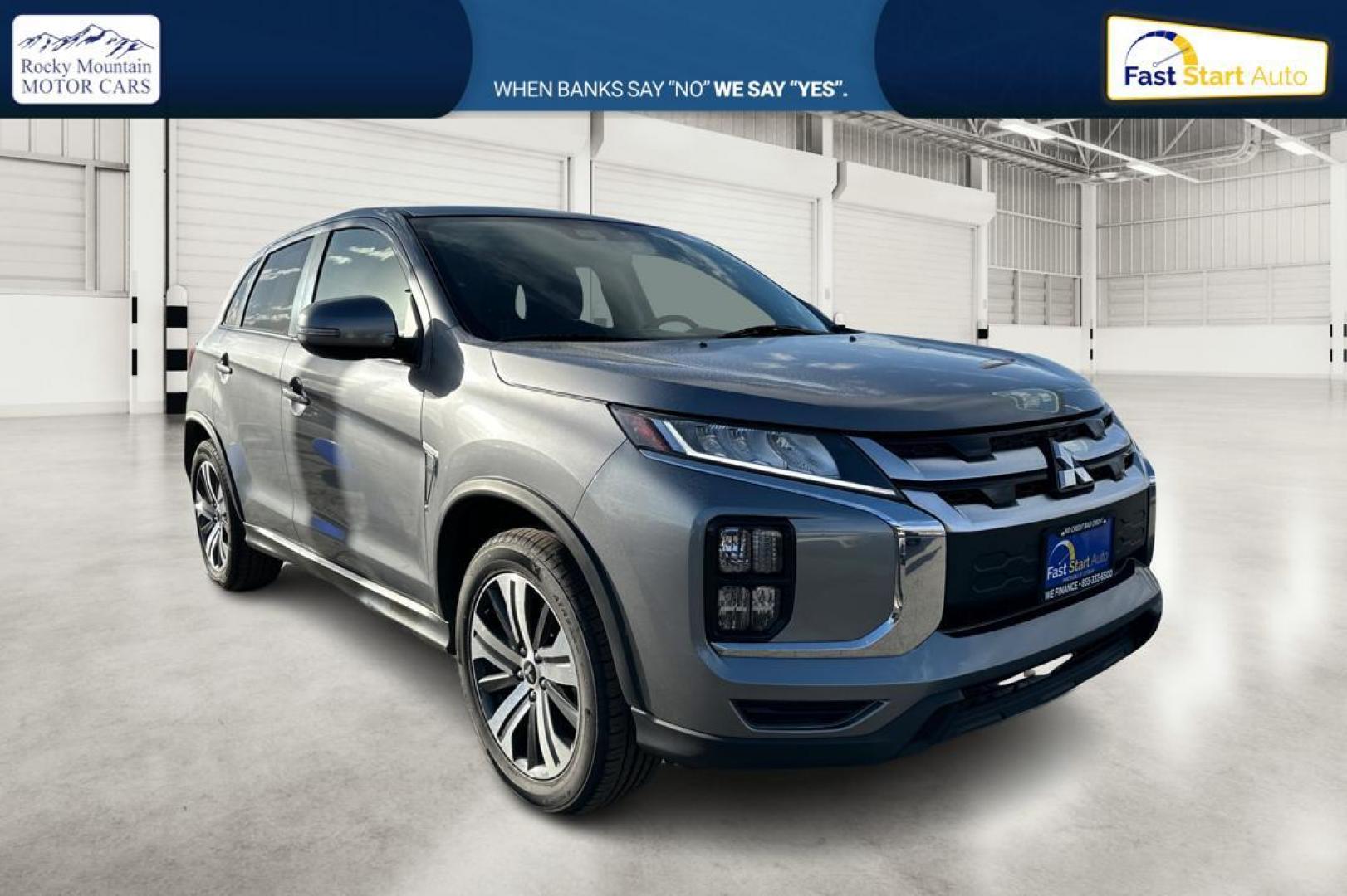 2020 Gray Mitsubishi Outlander Sport 2.0 ES 4WD (JA4ARUAU3MU) with an 2.0L L4 DOHC 16V engine, CVT transmission, located at 767 S State Road, Pleasant Grove, UT, 84062, (801) 785-1058, 40.354839, -111.736687 - Photo#0