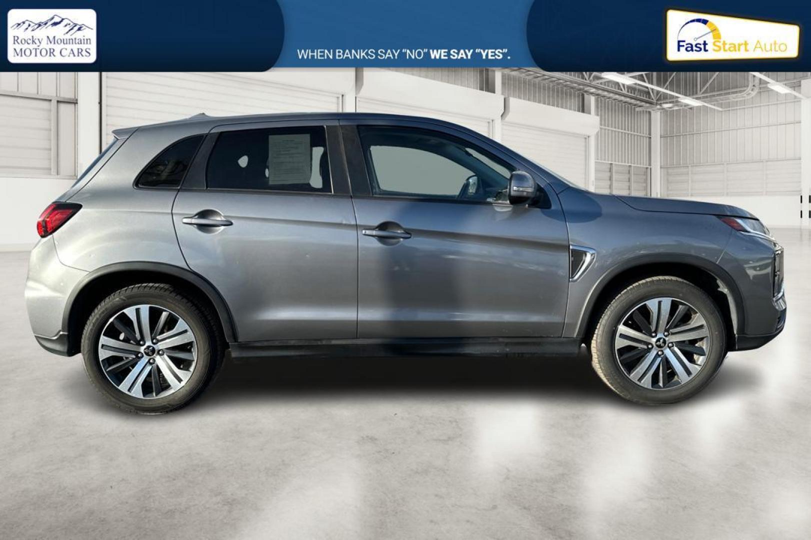 2020 Gray Mitsubishi Outlander Sport 2.0 ES 4WD (JA4ARUAU3MU) with an 2.0L L4 DOHC 16V engine, CVT transmission, located at 767 S State Road, Pleasant Grove, UT, 84062, (801) 785-1058, 40.354839, -111.736687 - Photo#1