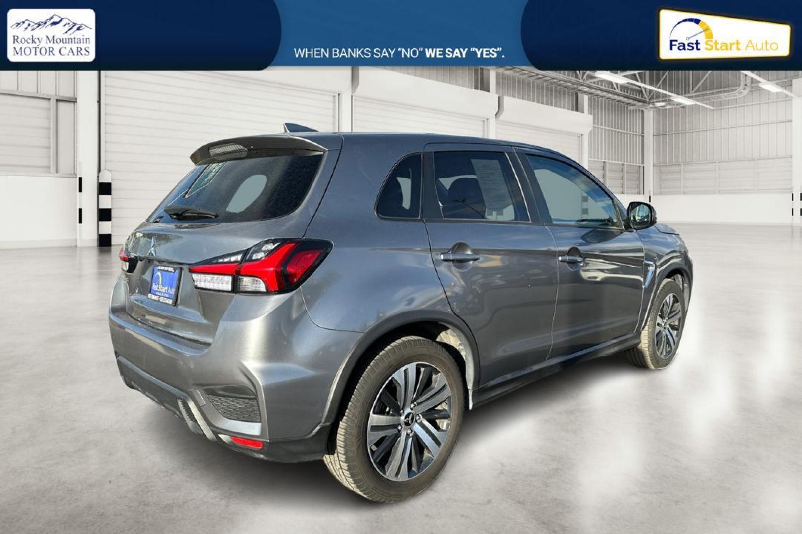 2020 Gray Mitsubishi Outlander Sport 2.0 ES 4WD (JA4ARUAU3MU) with an 2.0L L4 DOHC 16V engine, CVT transmission, located at 767 S State Road, Pleasant Grove, UT, 84062, (801) 785-1058, 40.354839, -111.736687 - Photo#2