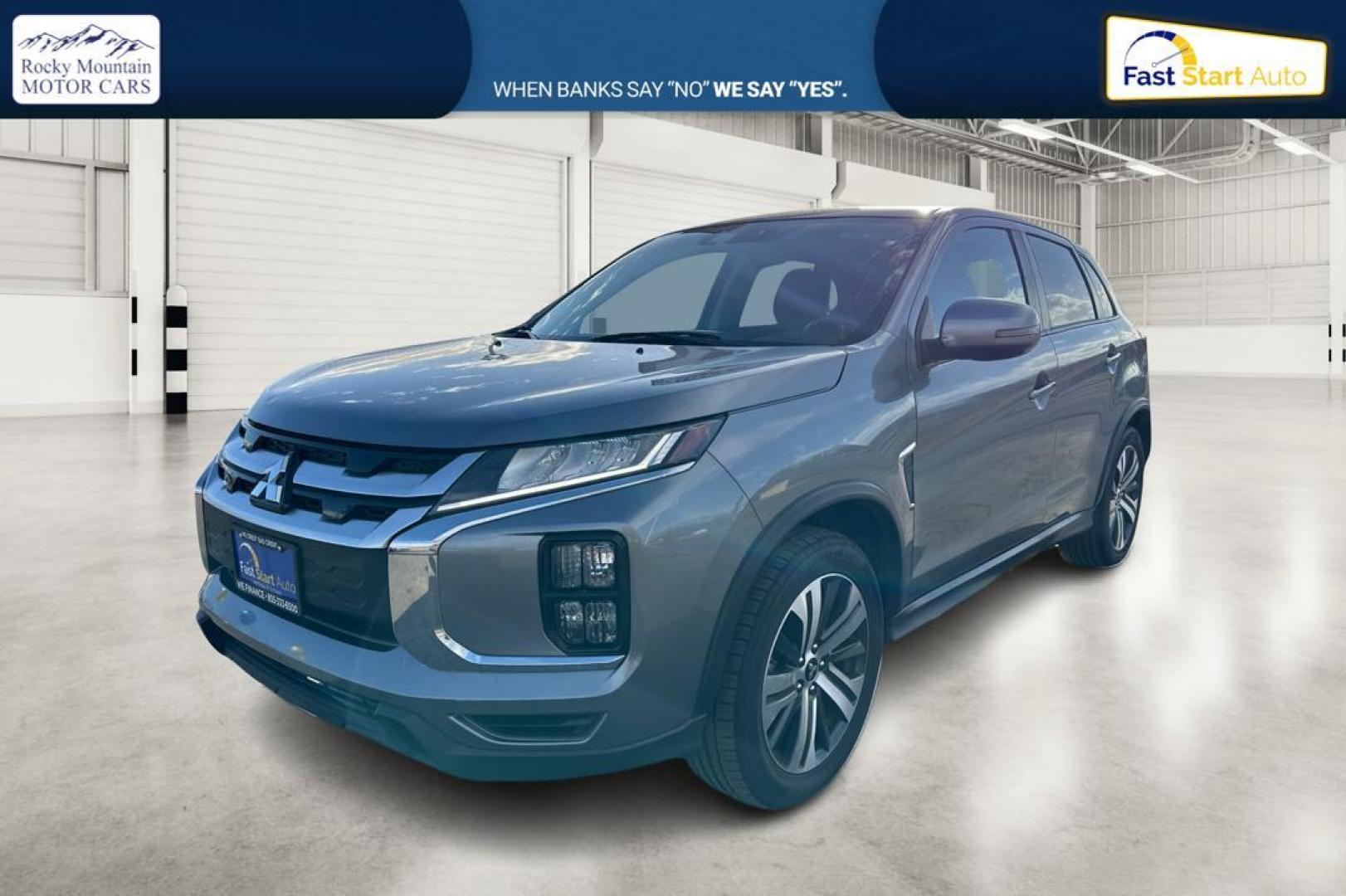 2020 Gray Mitsubishi Outlander Sport 2.0 ES 4WD (JA4ARUAU3MU) with an 2.0L L4 DOHC 16V engine, CVT transmission, located at 767 S State Road, Pleasant Grove, UT, 84062, (801) 785-1058, 40.354839, -111.736687 - Photo#8