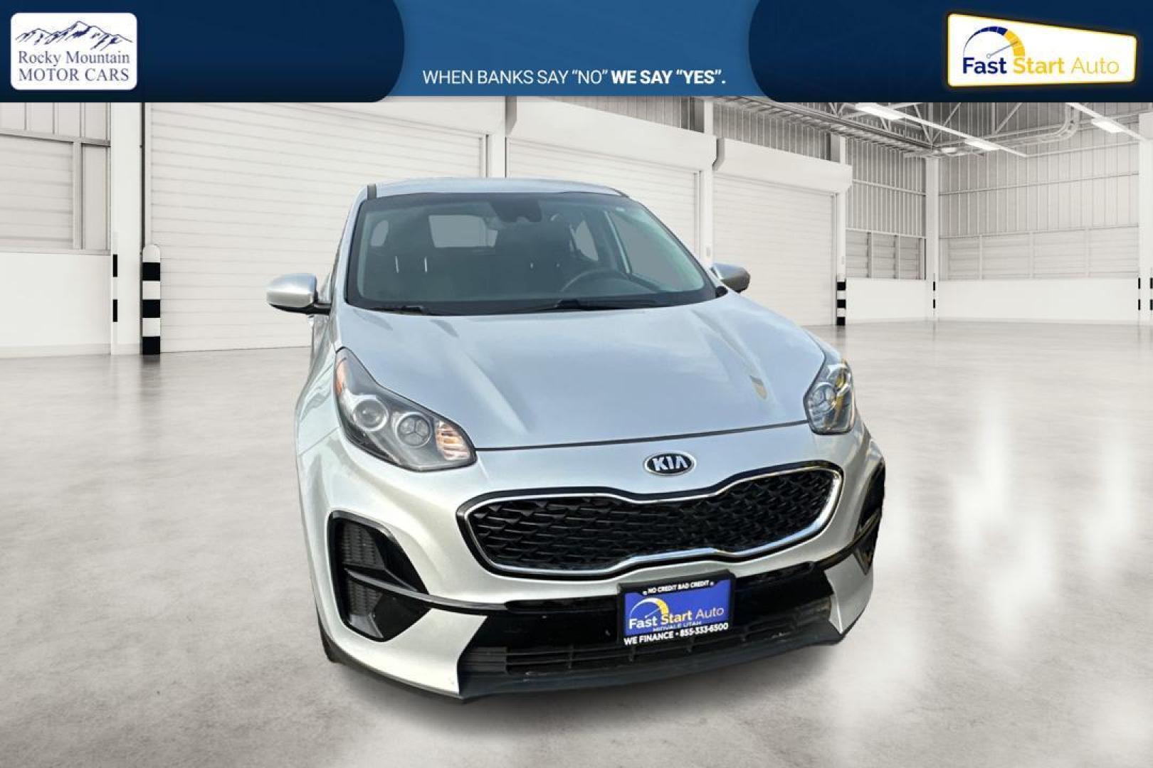2021 Silver Kia Sportage LX FWD (KNDPM3ACXM7) with an 2.4L V6 DOHC 24V engine, 6A transmission, located at 7755 State Street, Midvale, UT, 84047, (801) 753-9063, 40.610329, -111.890656 - Photo#0